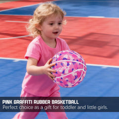 thickened rubber construction mini basketball