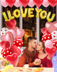 pink heart balloons 18in included in kit