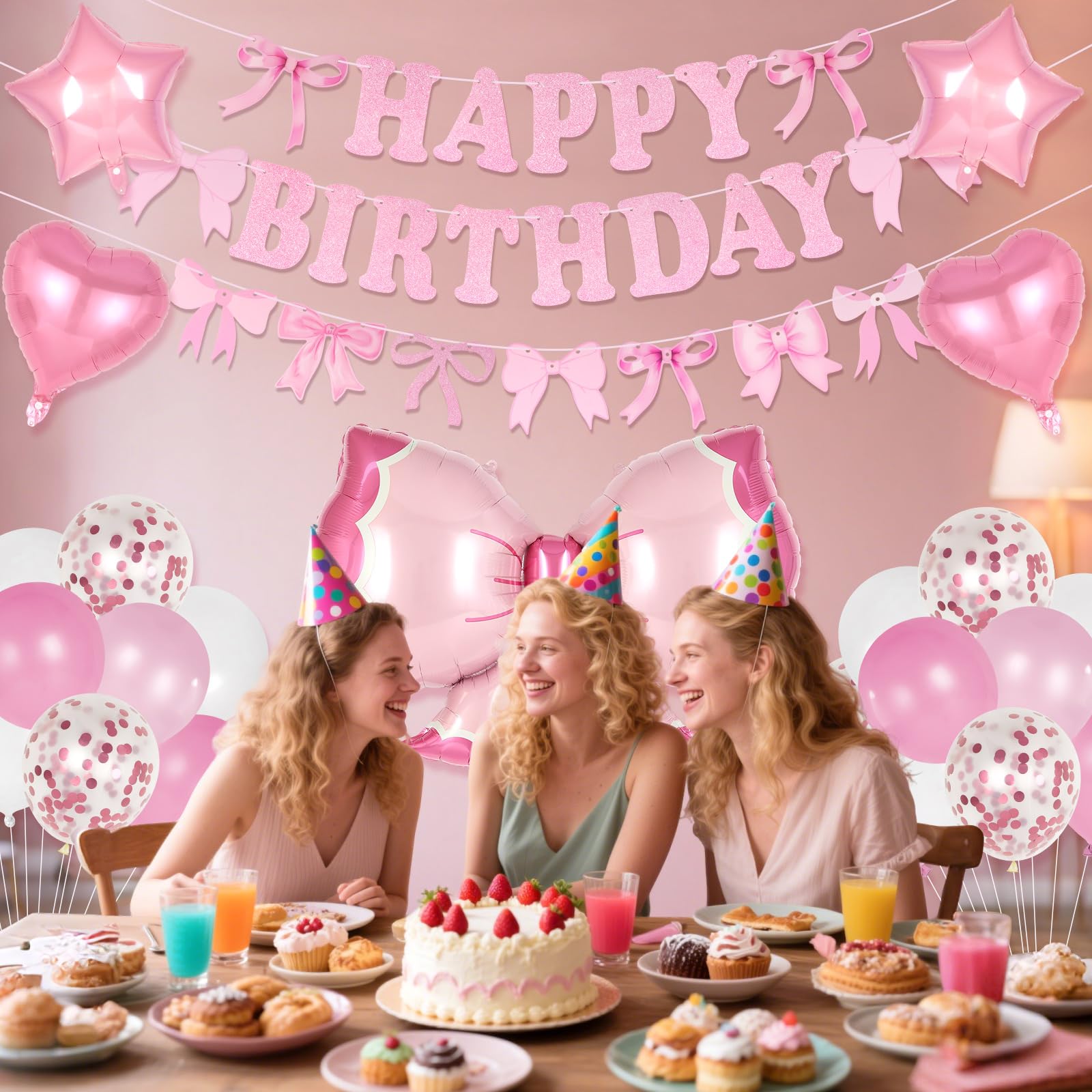 22 inch pink heart foil balloons