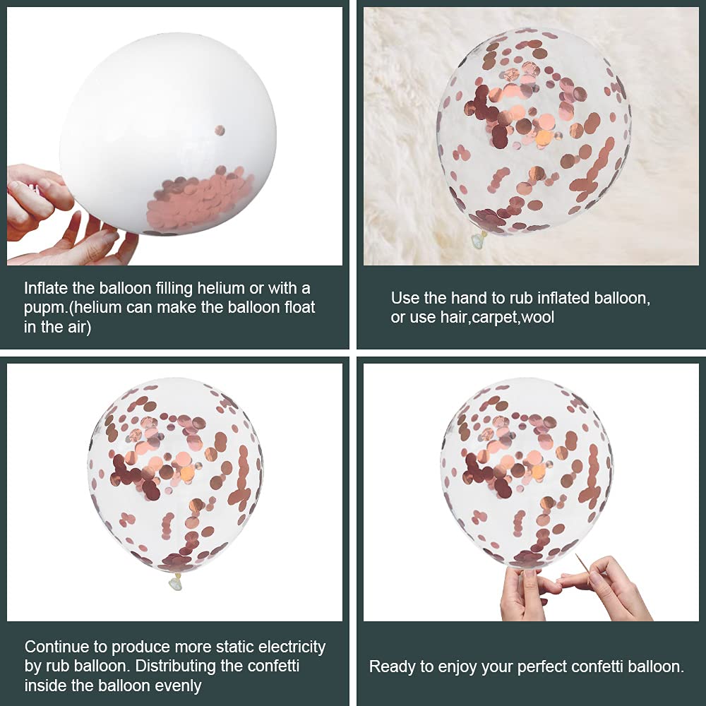  latex paw print balloons light pink and pink white confetti