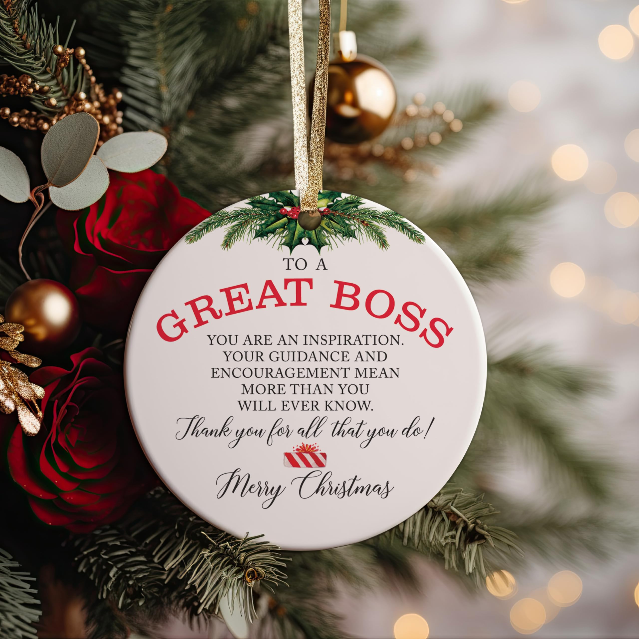 Pink Posies and Pearls ornament white ceramic back can be personalized