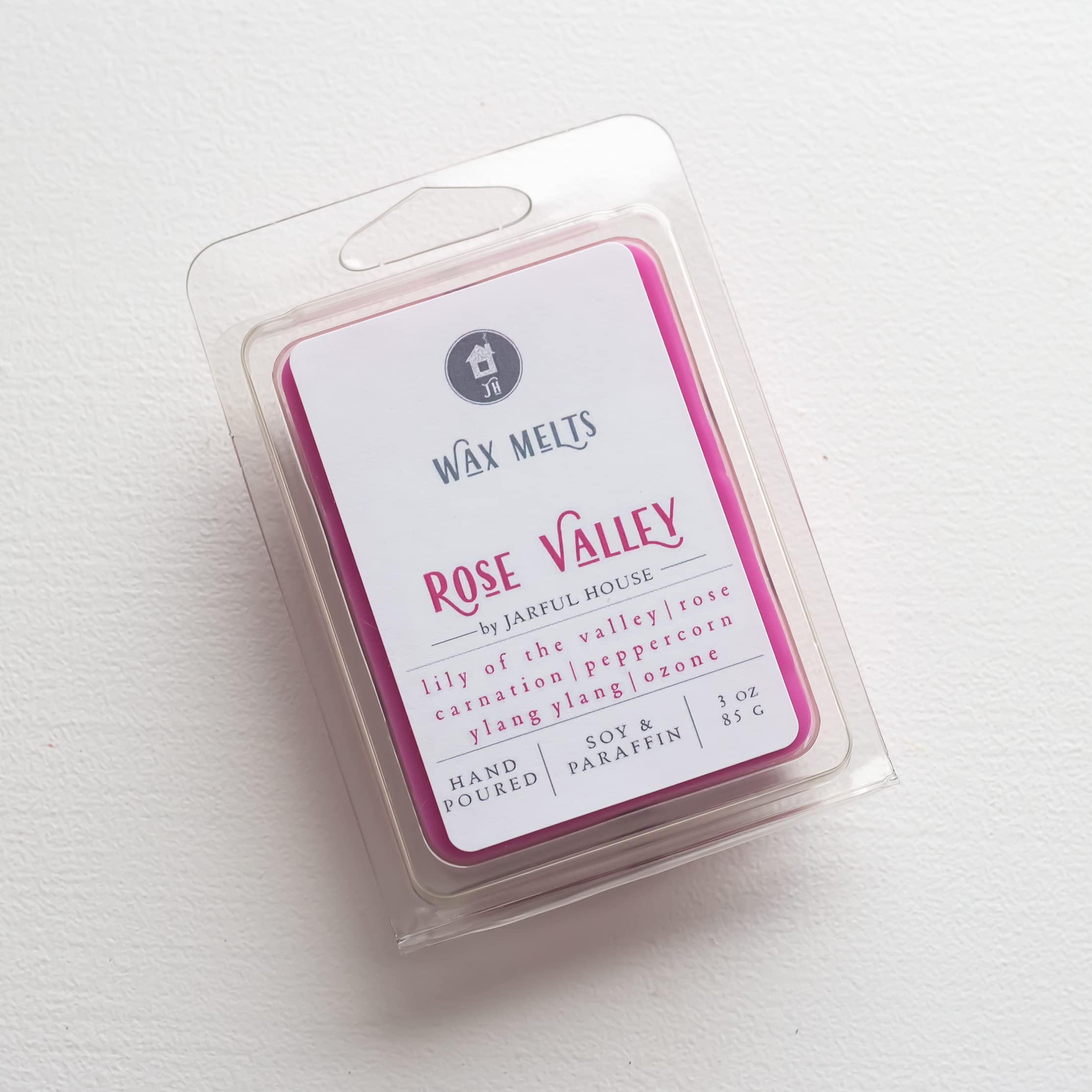 3 oz Rose Valley coconut wax melts hand poured in USA