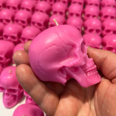 Pink skull candle height 2.36 inches