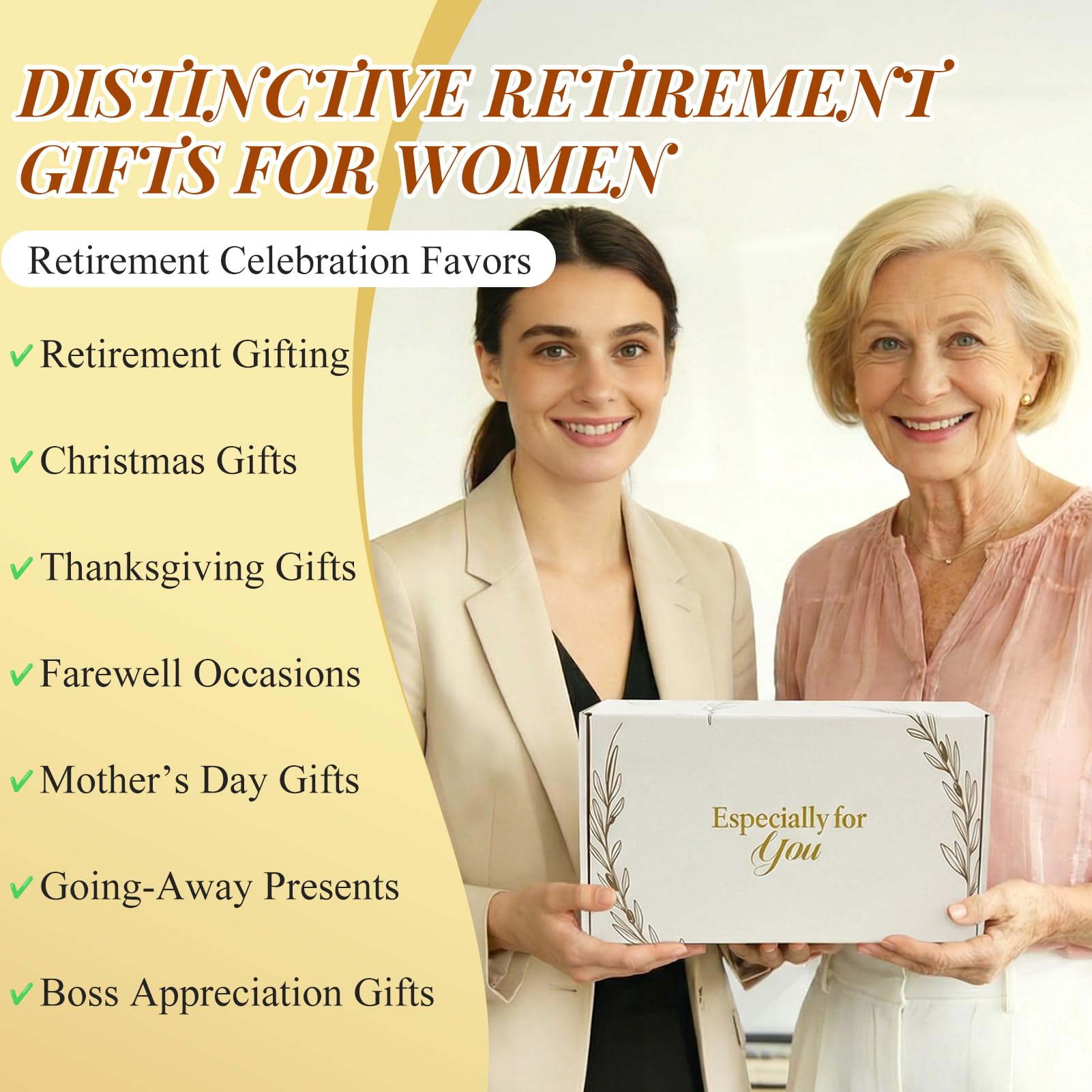 Canvas tote bag gift box for retirement gift