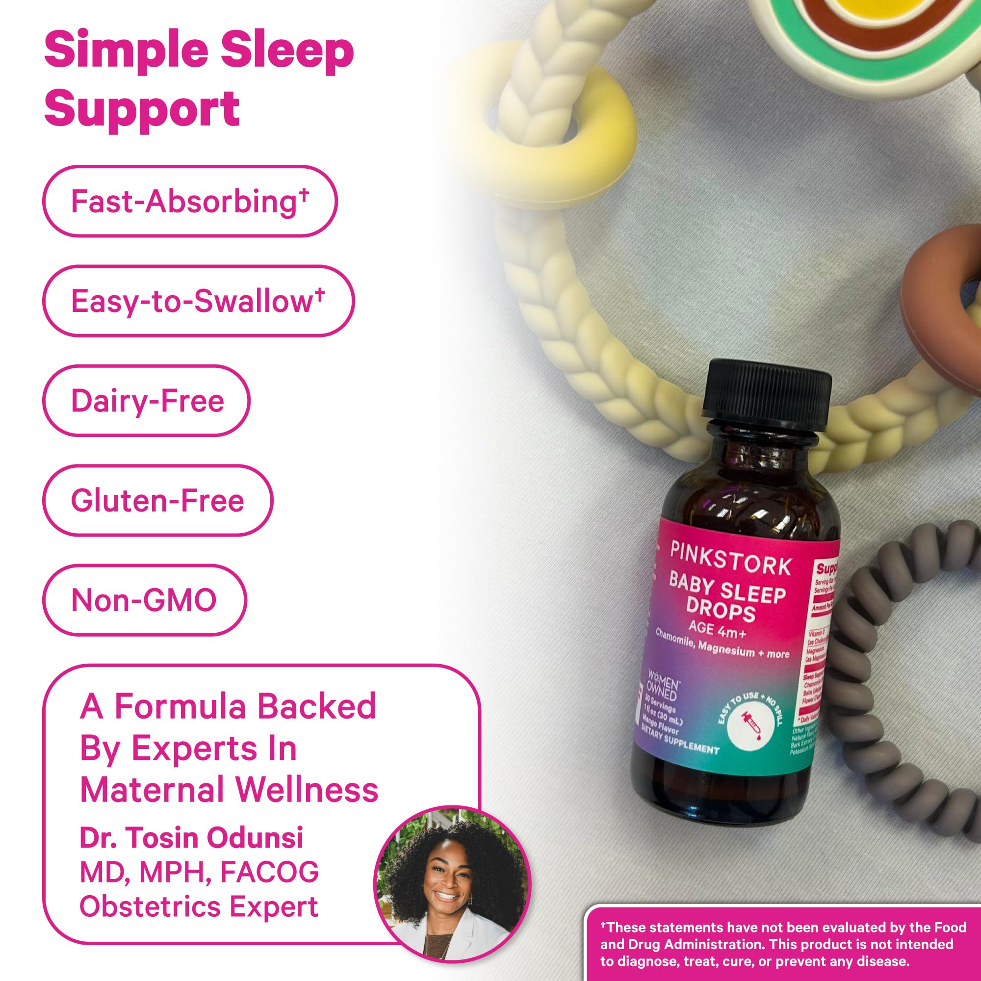Melatonin-free formula for infants and kids packaging