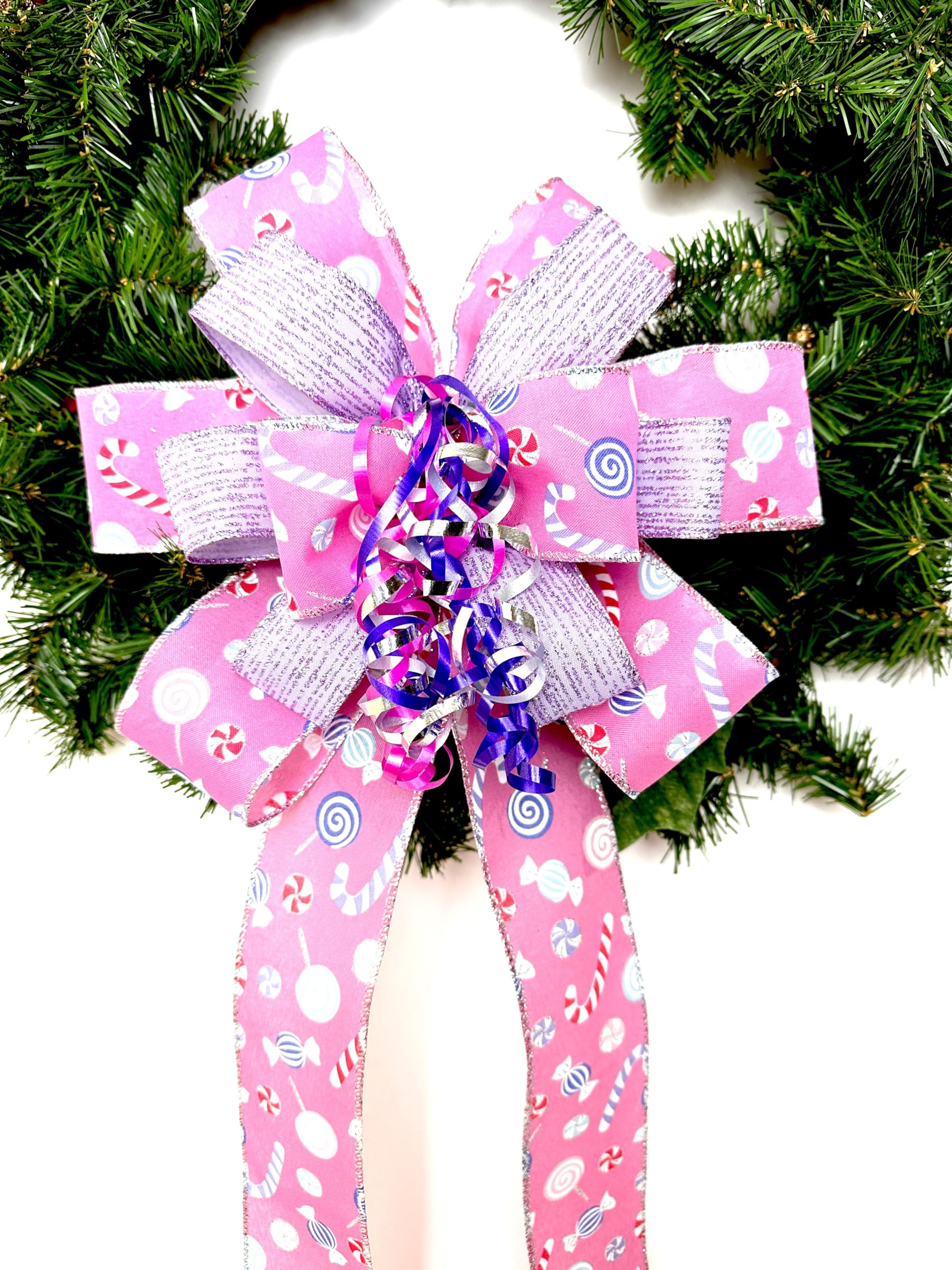 Packaging image of Pink Whimsy Candy Bow in box