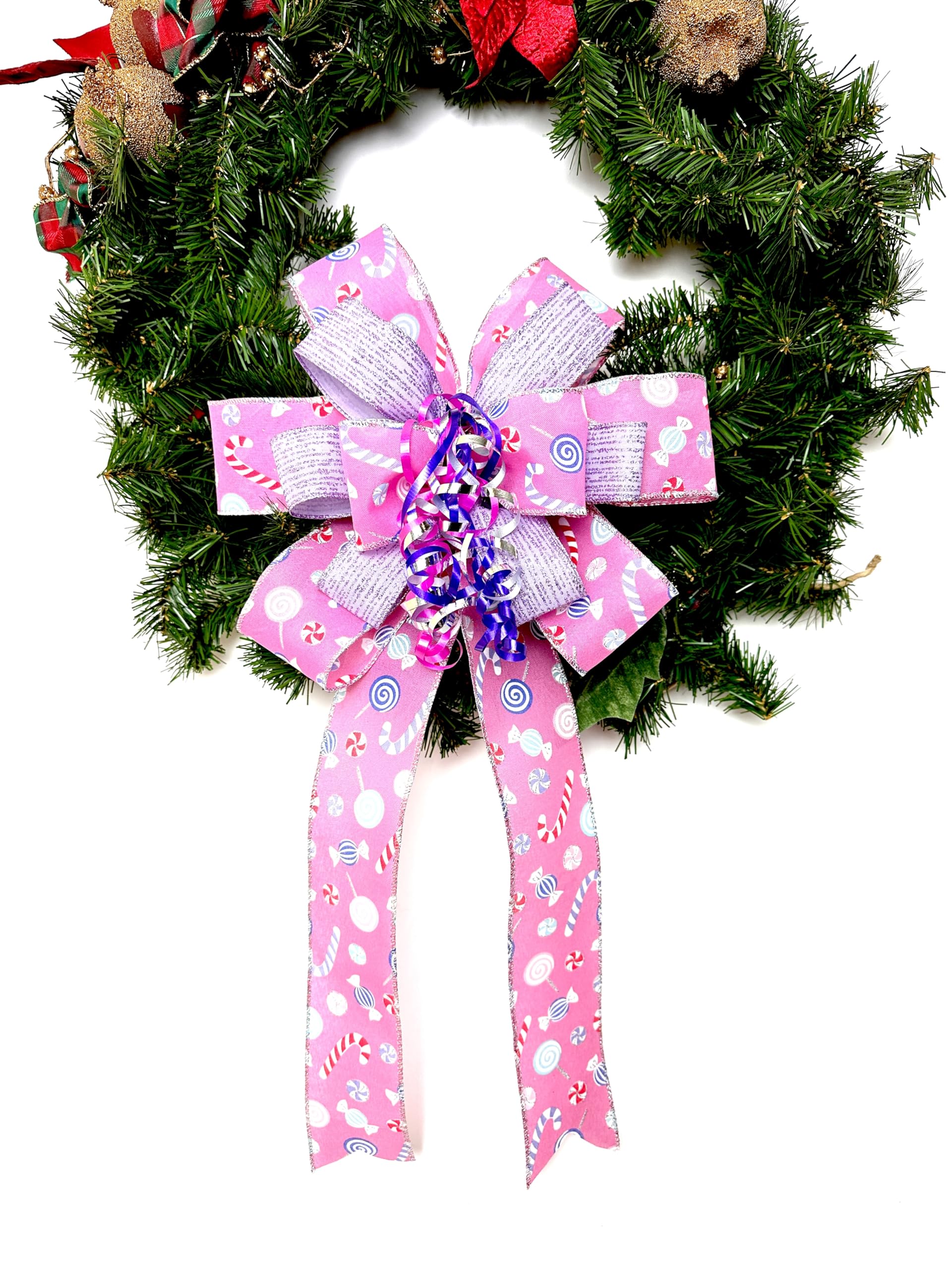 Pink Whimsy Candy Bow used on lantern display