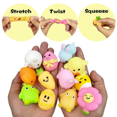 Colorful plastic Easter eggs sized about 1.4 x 2.2 inches