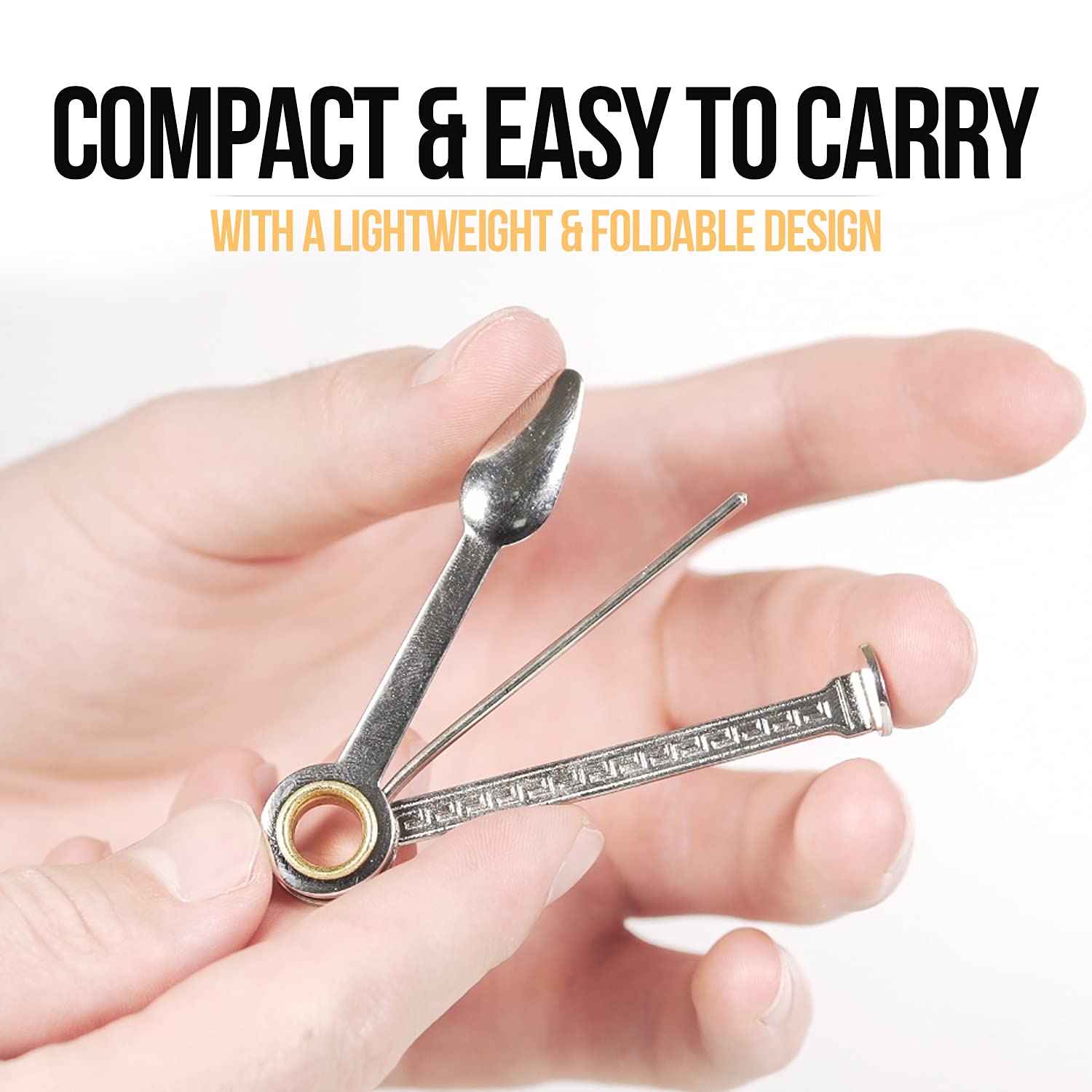 Elegant pipe tool cleaner design with gold accents