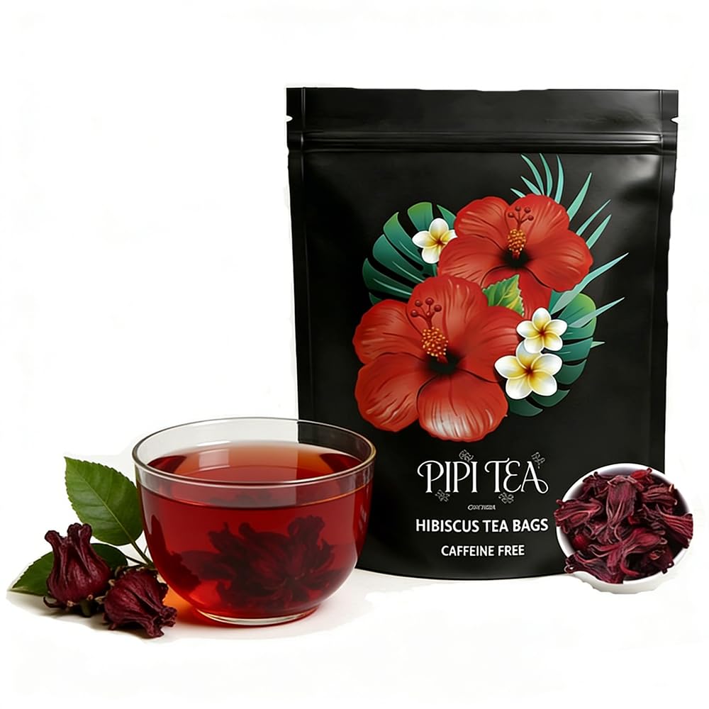 Pipi Hibiscus Tea bag box organic caffeine-free 30 bags