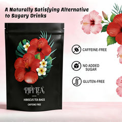 Pipi Tea Hibiscus Tea Bags Organic 30 count herbal tea