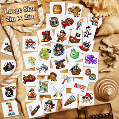 Pirate ship treasure chest sword design tattoo