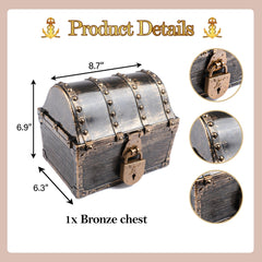 Treasure chest dimensions 8.7 x 6.3 x 6.9 inches