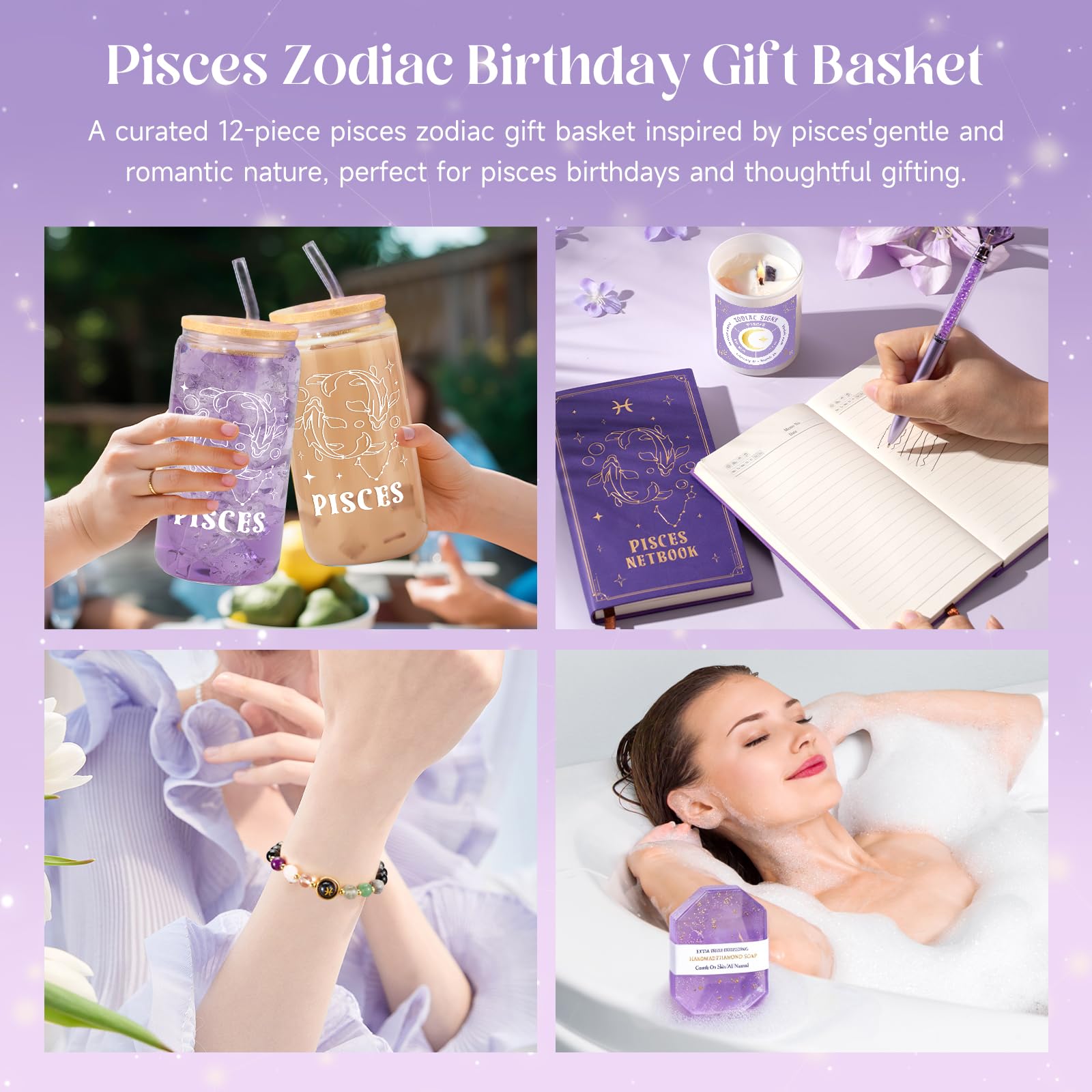 Pisces fuzzy sock included in the gift baskets