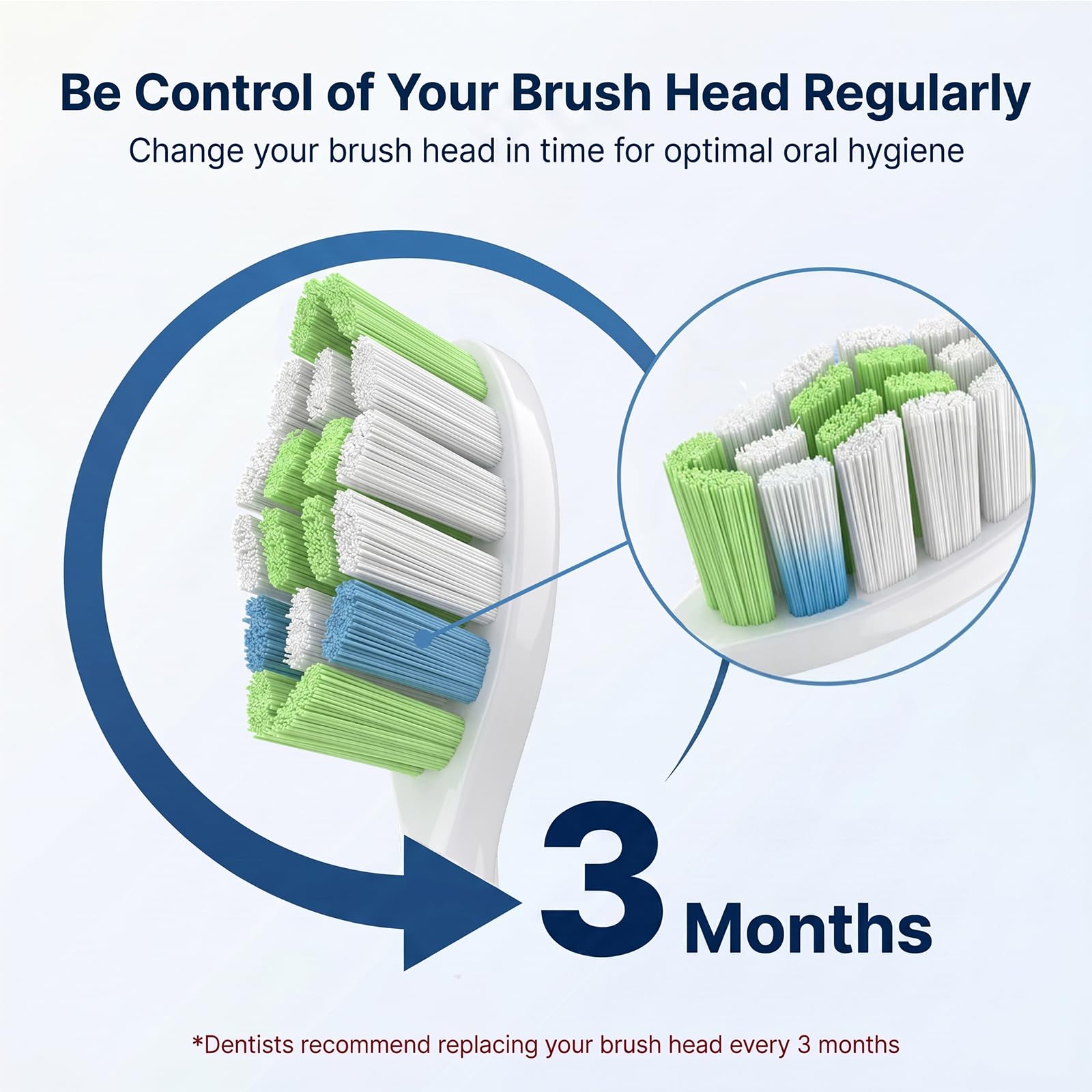 Sonicare compatible heads for 6100 and 7500 handles