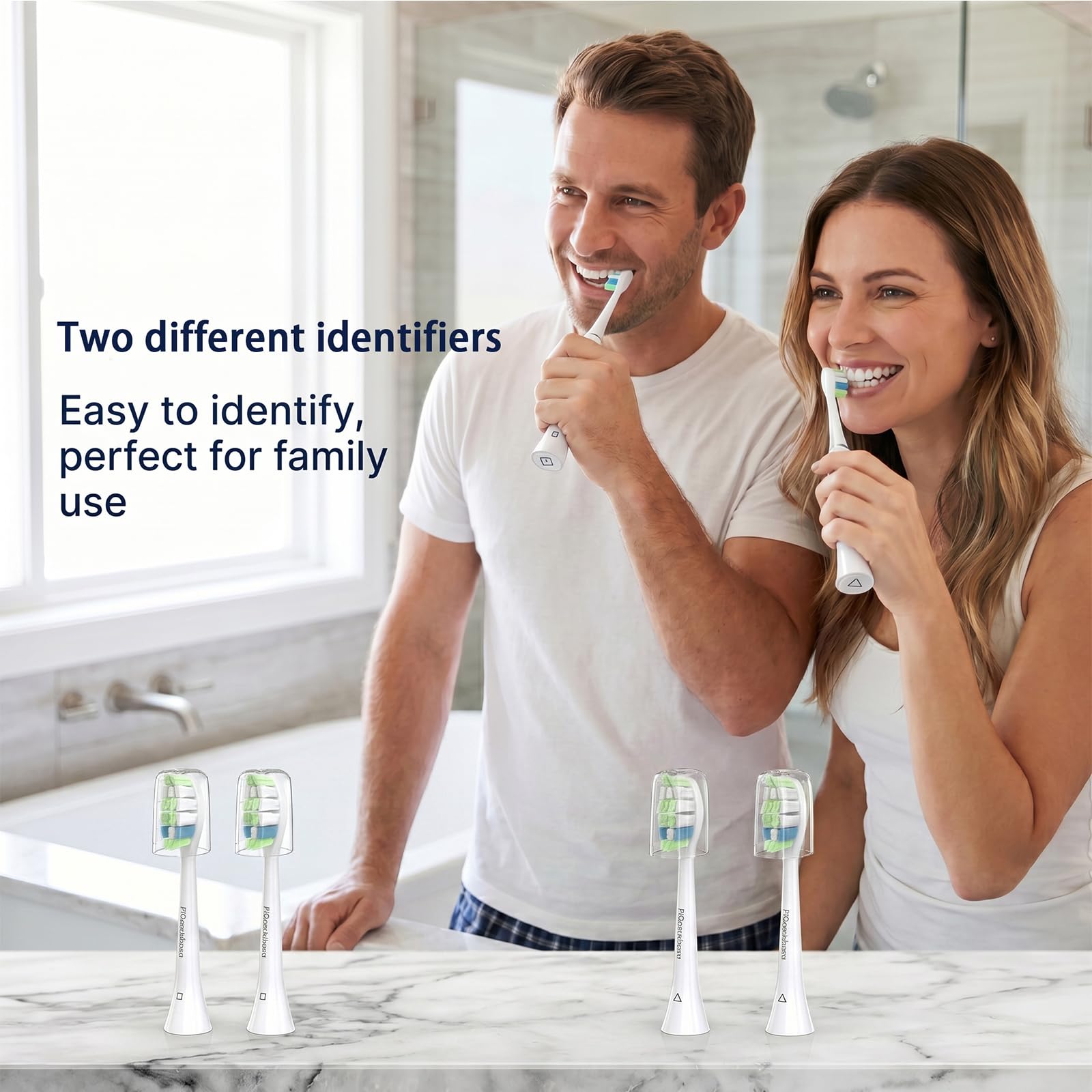 Pack of 10 Pisonicleara Philips Sonicare heads for households