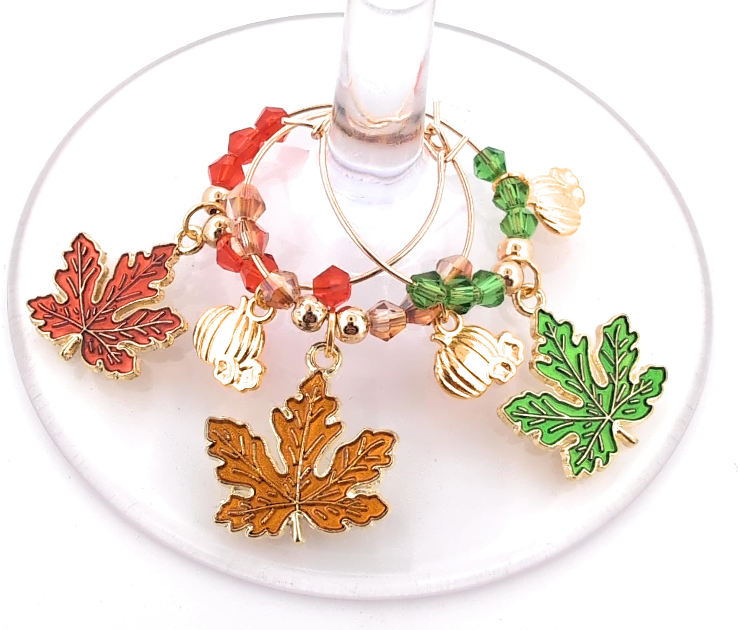 5 piece Pixie wine charm set for stemware identification