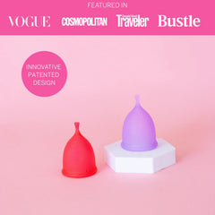 Pixie Cup silicone period cup close up image