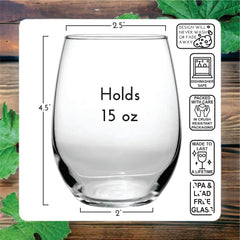 Pixie dust motif handmade glass wine gift