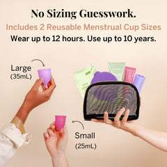 Pixie Menstrual Cup Kit L size included