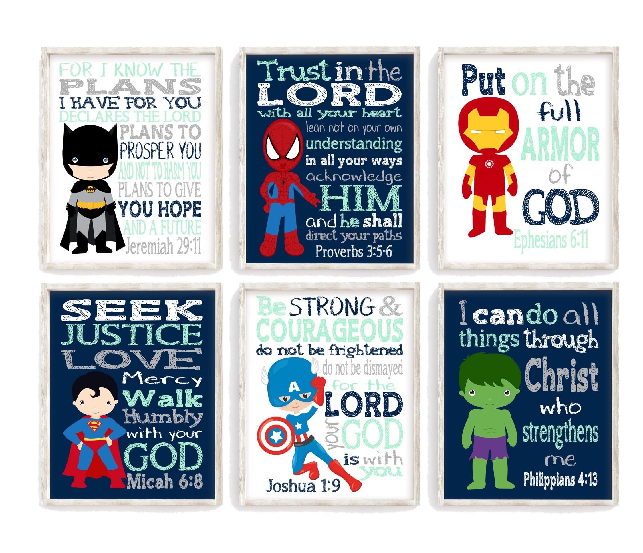 Pixie Paper Bible verses nursery wall art prints
