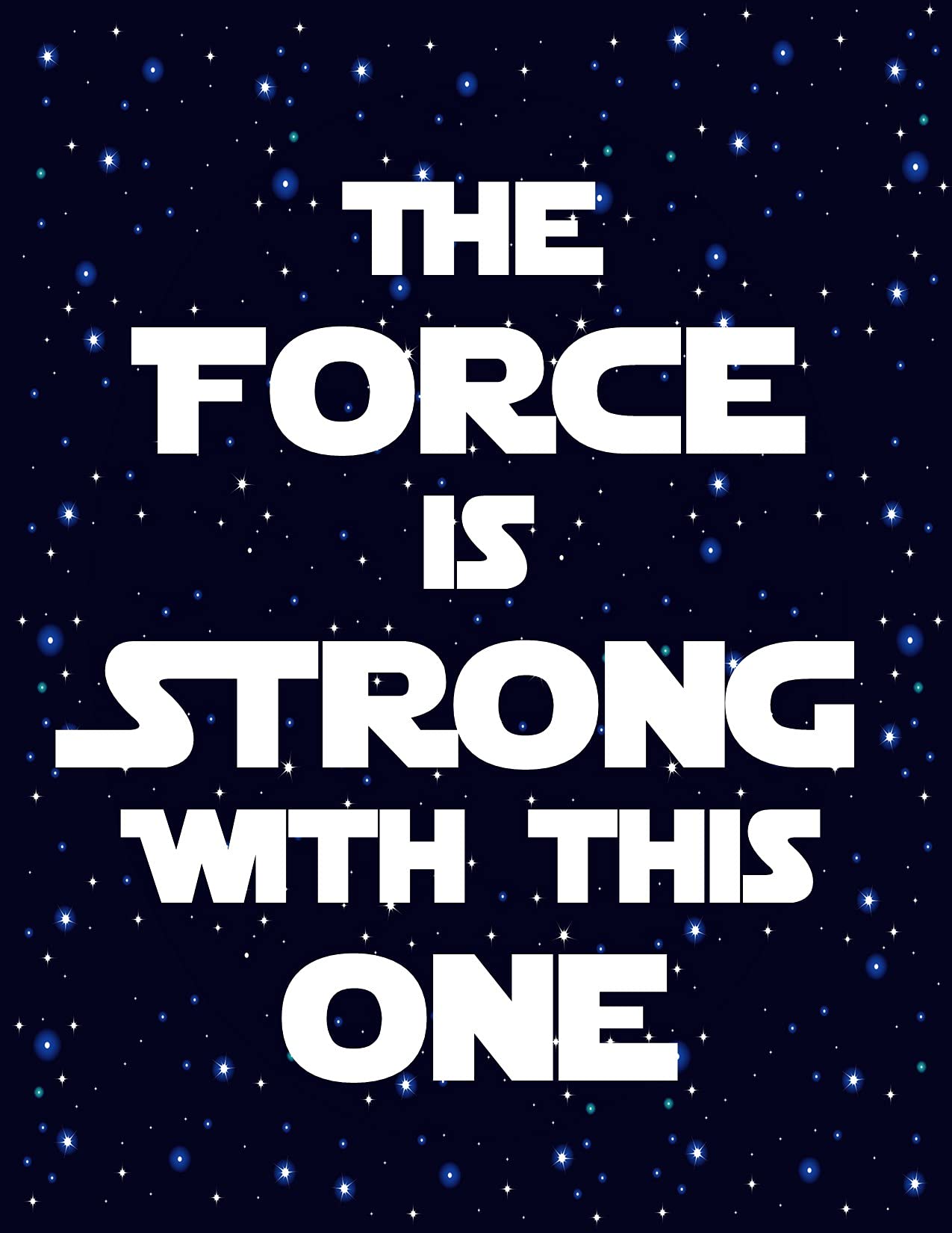 R2D2 print from Space Wars nursery decor unframed 6-pack