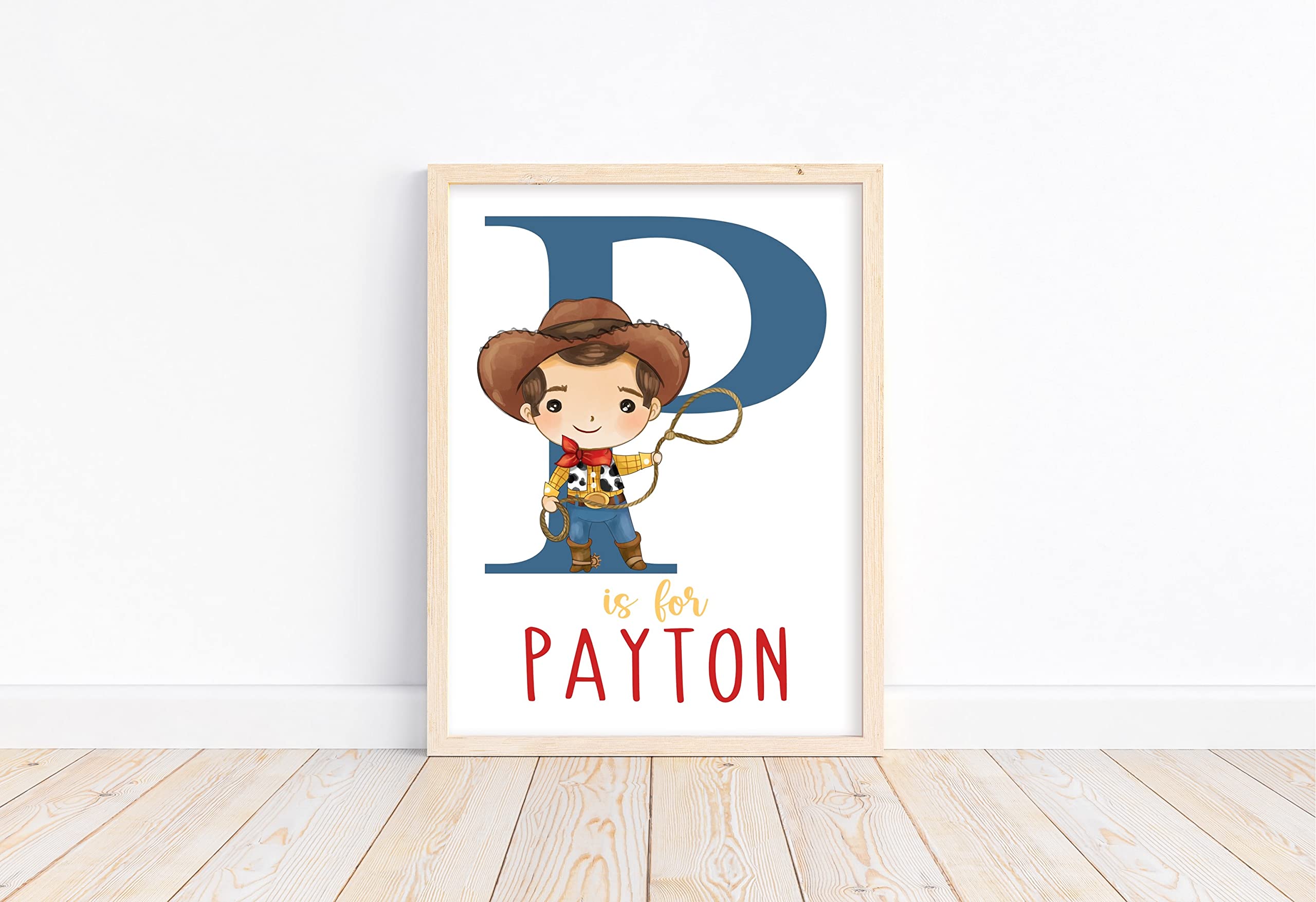 Shipped in stay-flat mailers for Pixie Paper watercolor Woody Toy Story print