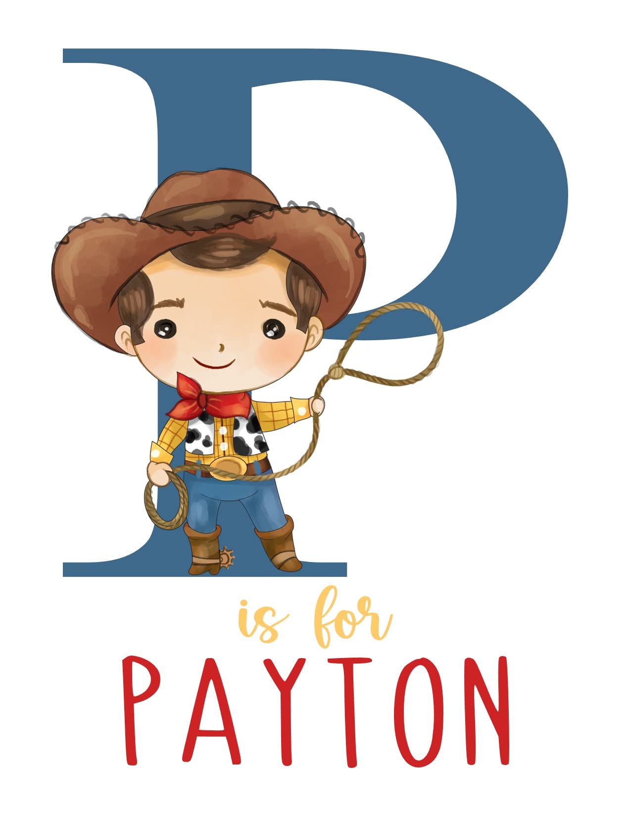 Premium paper texture for Pixie Paper watercolor Woody Toy Story print