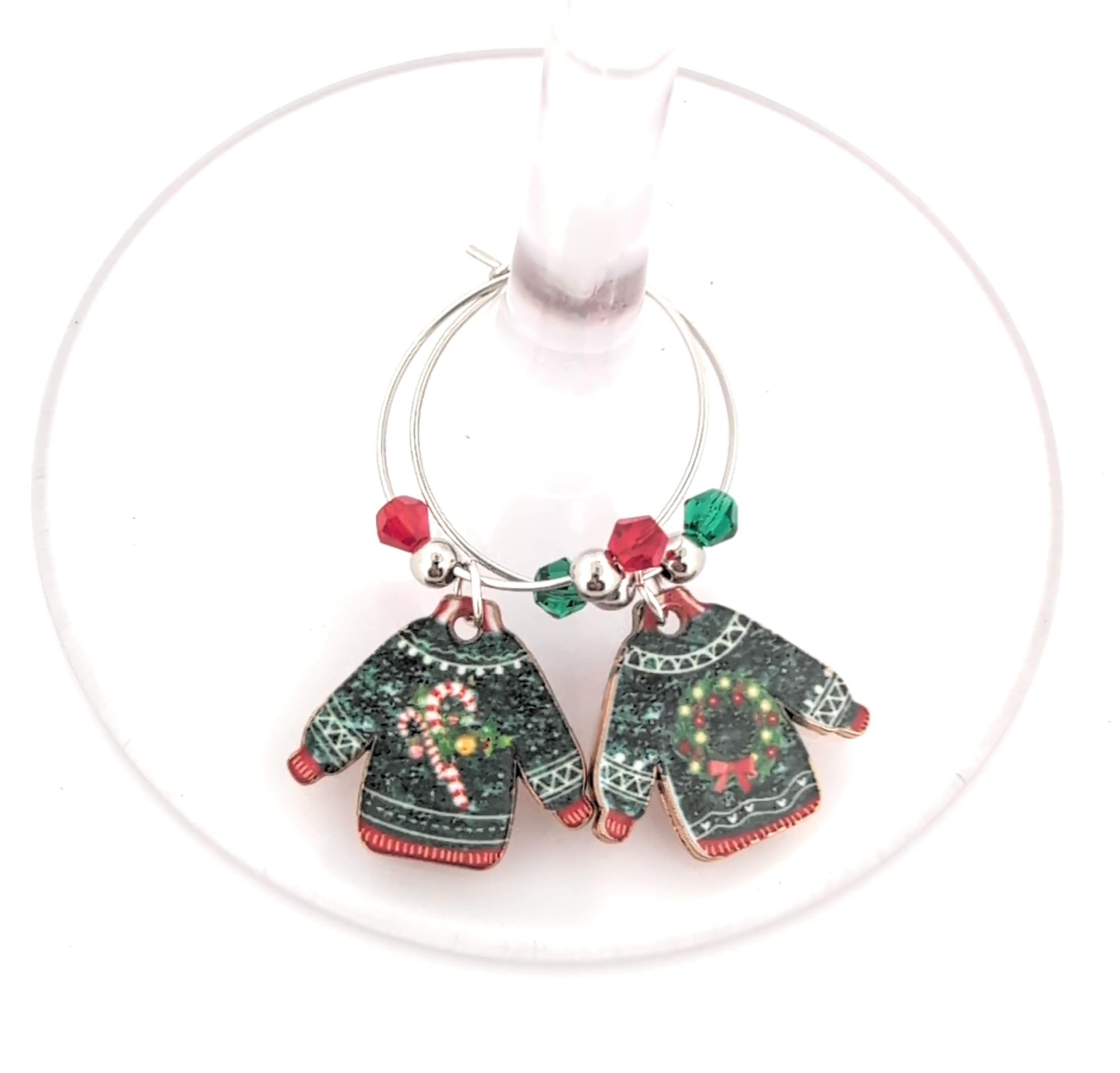 Secret Santa host gift wine charms for holidays