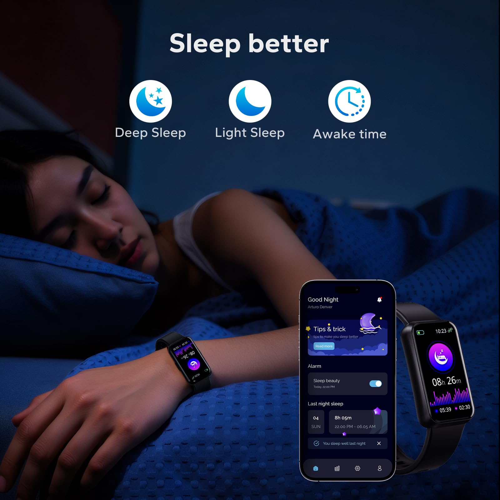smart notifications on pixtlcoe fitness tracker