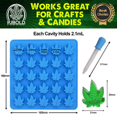 PJ BOLD silicone candy mold kit 3 pack product close up