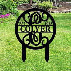 Custom W initial sign by PK Décor for wall