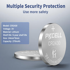 CR2430 battery 10 pack sealed blister