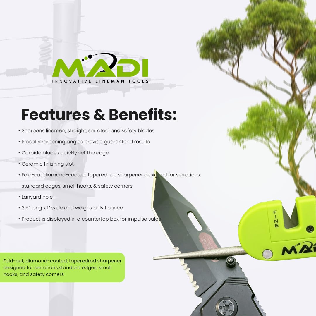 MADI PKS-1 serrated blade compatibility feature