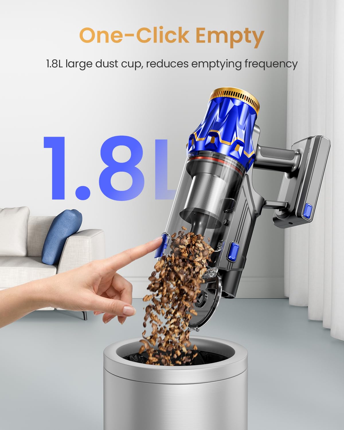 8-stage filtration system on PKWIST S18 cordless vacuum