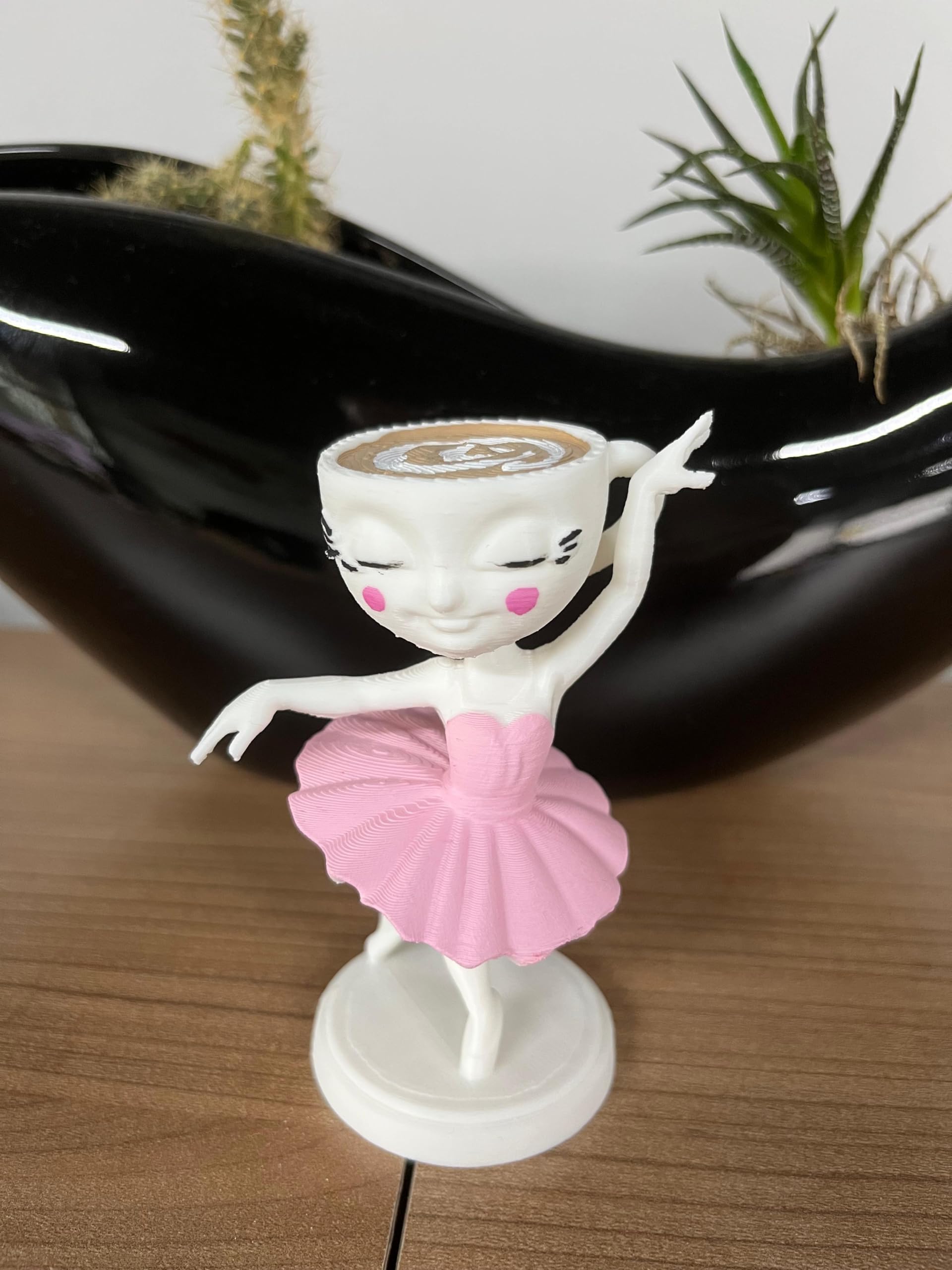 PLA material used for Ballerina Cappuccino figure