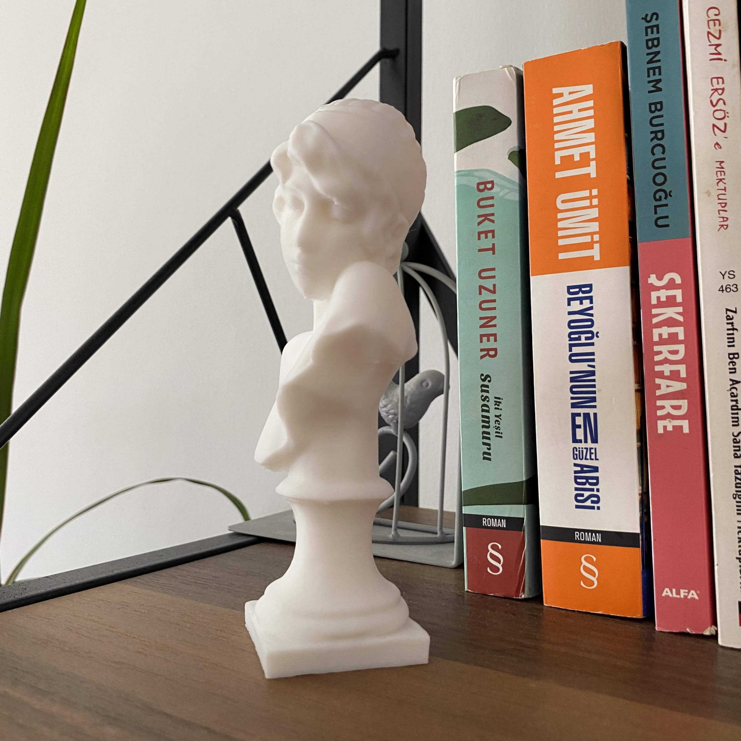6 inch tall Sappho bust decorative figurine