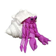 PLA hermit crab with magnets in shell