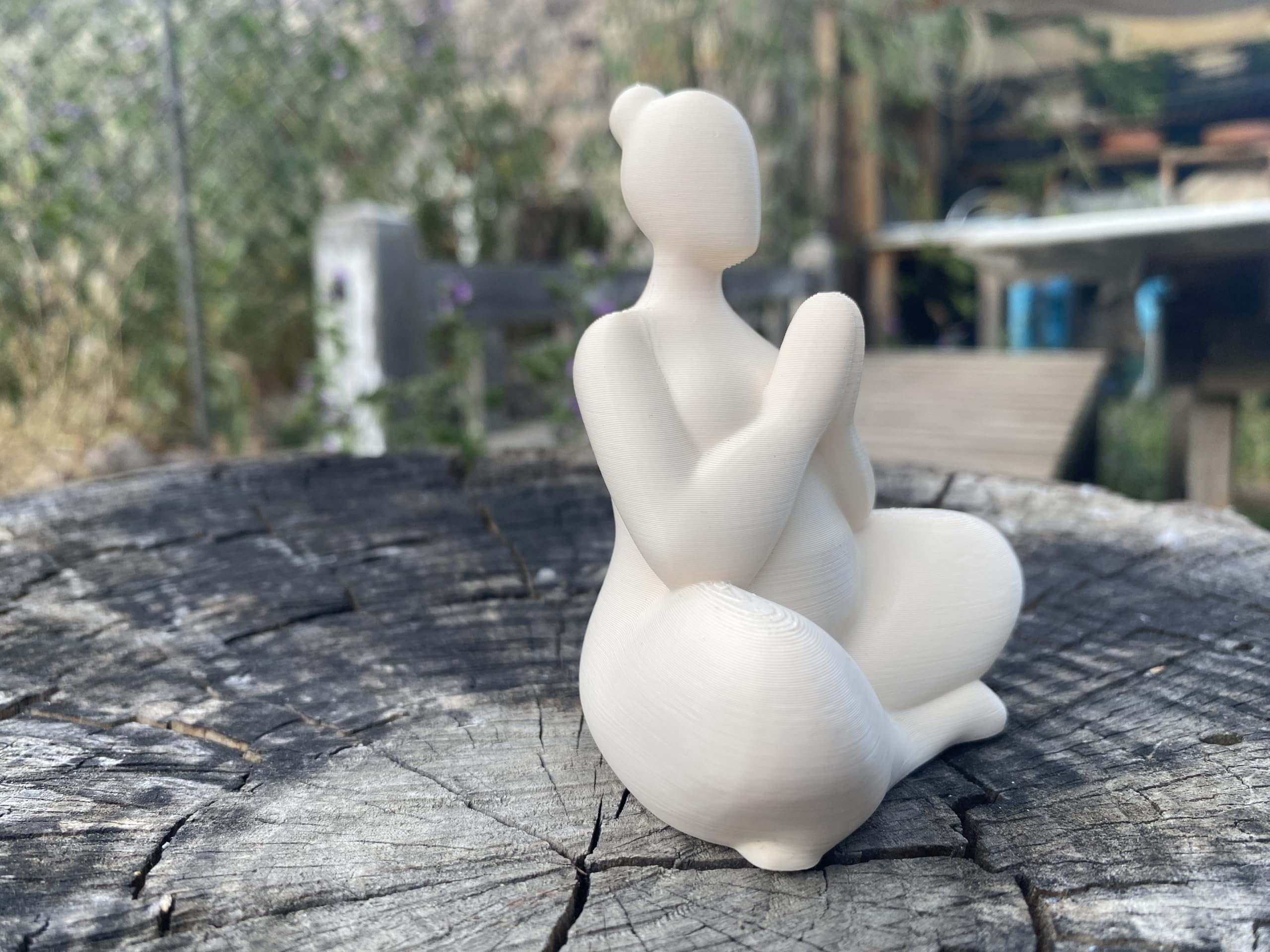 PLA meditation sculpture lightweight material