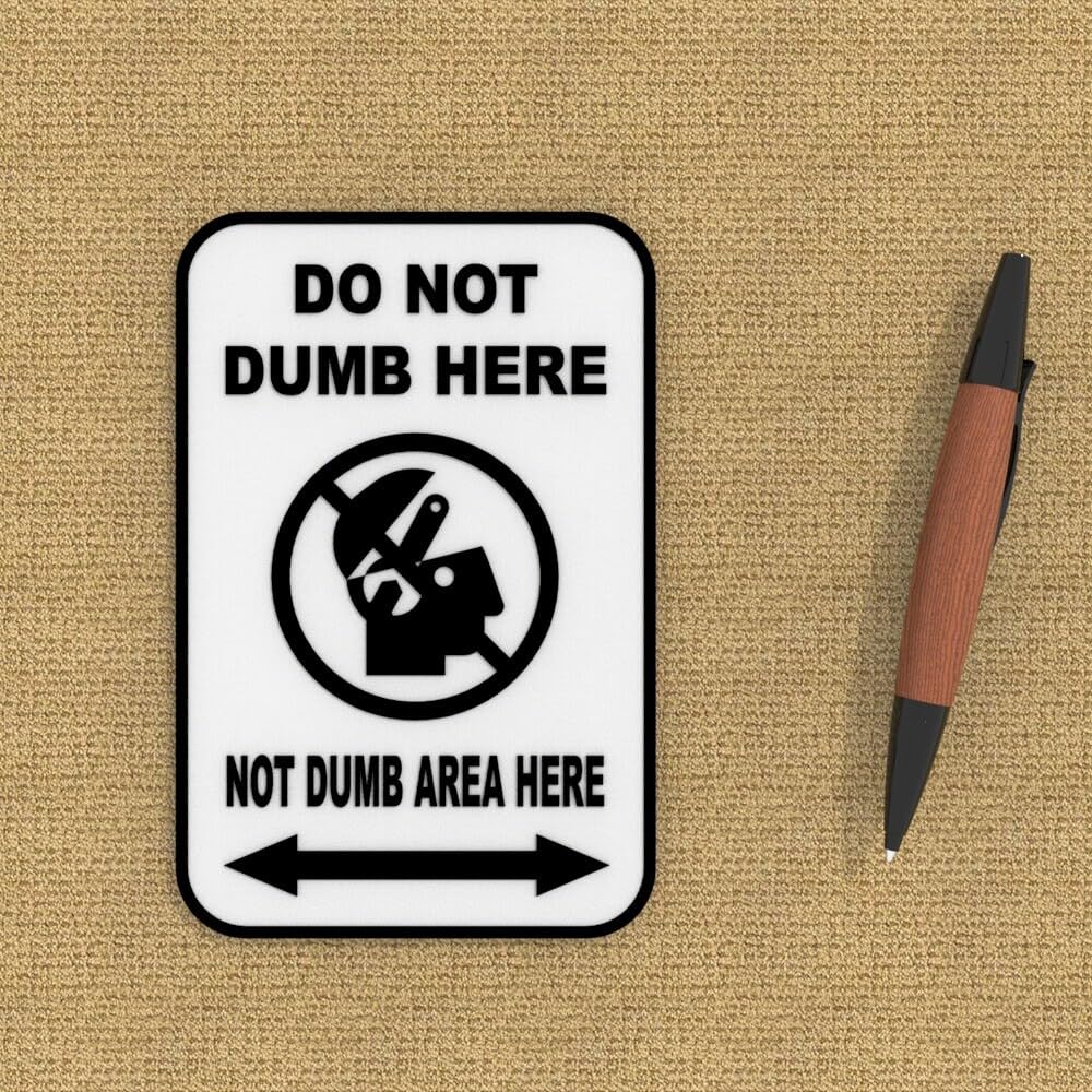 White PLA background sign with black embossed graphics on a wall-ready design