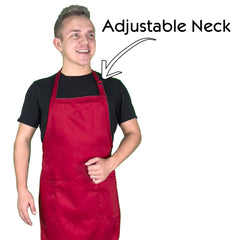 Embroidered chef name apron PLACE4PRINT