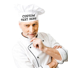 PLACE4PRINT personalized embroidered chef hat close up