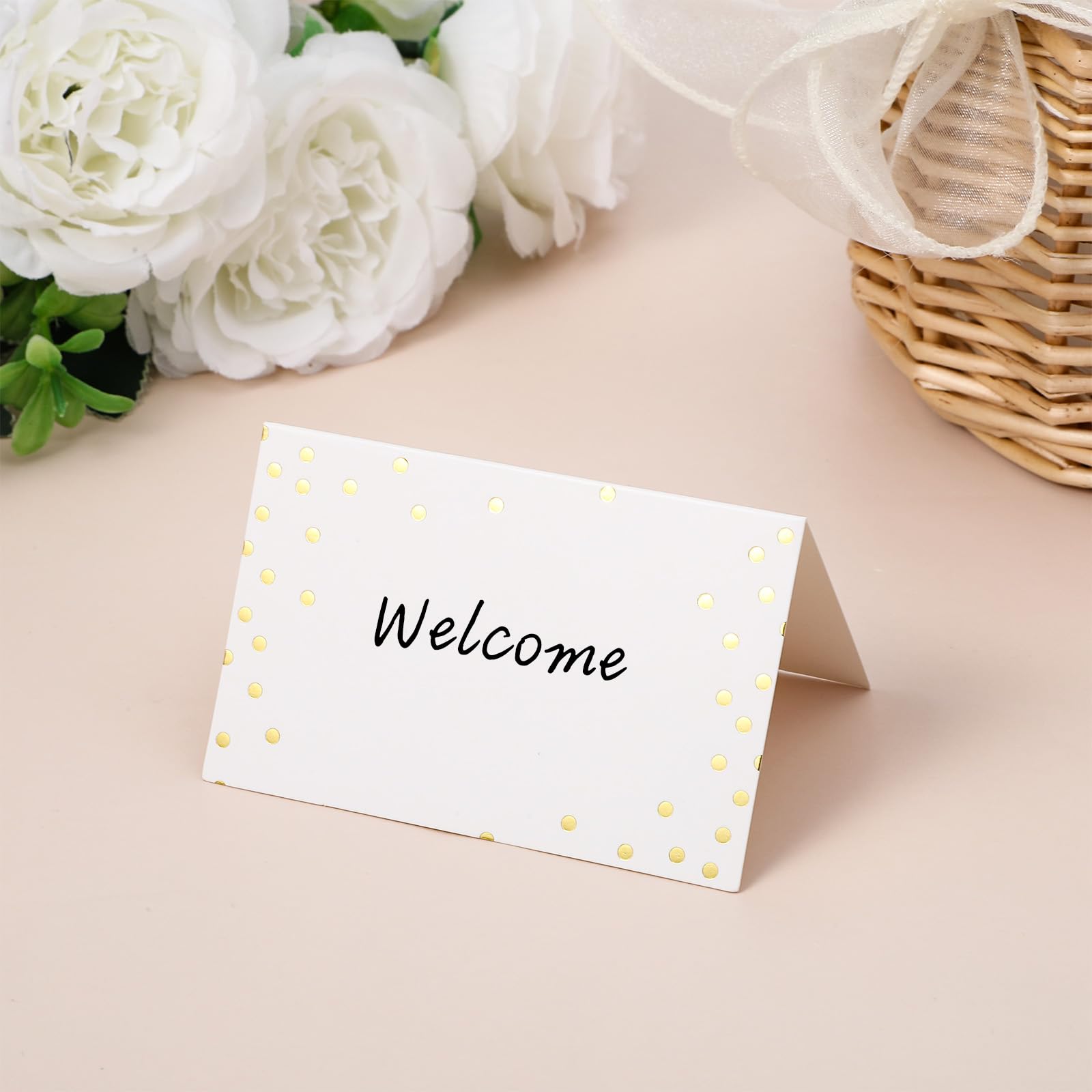 Versatile label cards for buffet and events