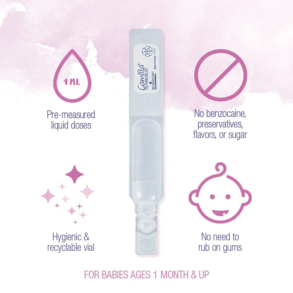 Benzocaine free option for babies in Camilia Drops