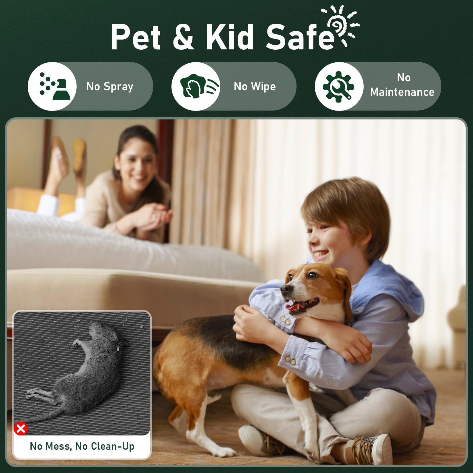 Pet safe rodent repellent for closets basements garages