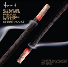 Wood punk core incense sticks burn for 30 to 45 minutes