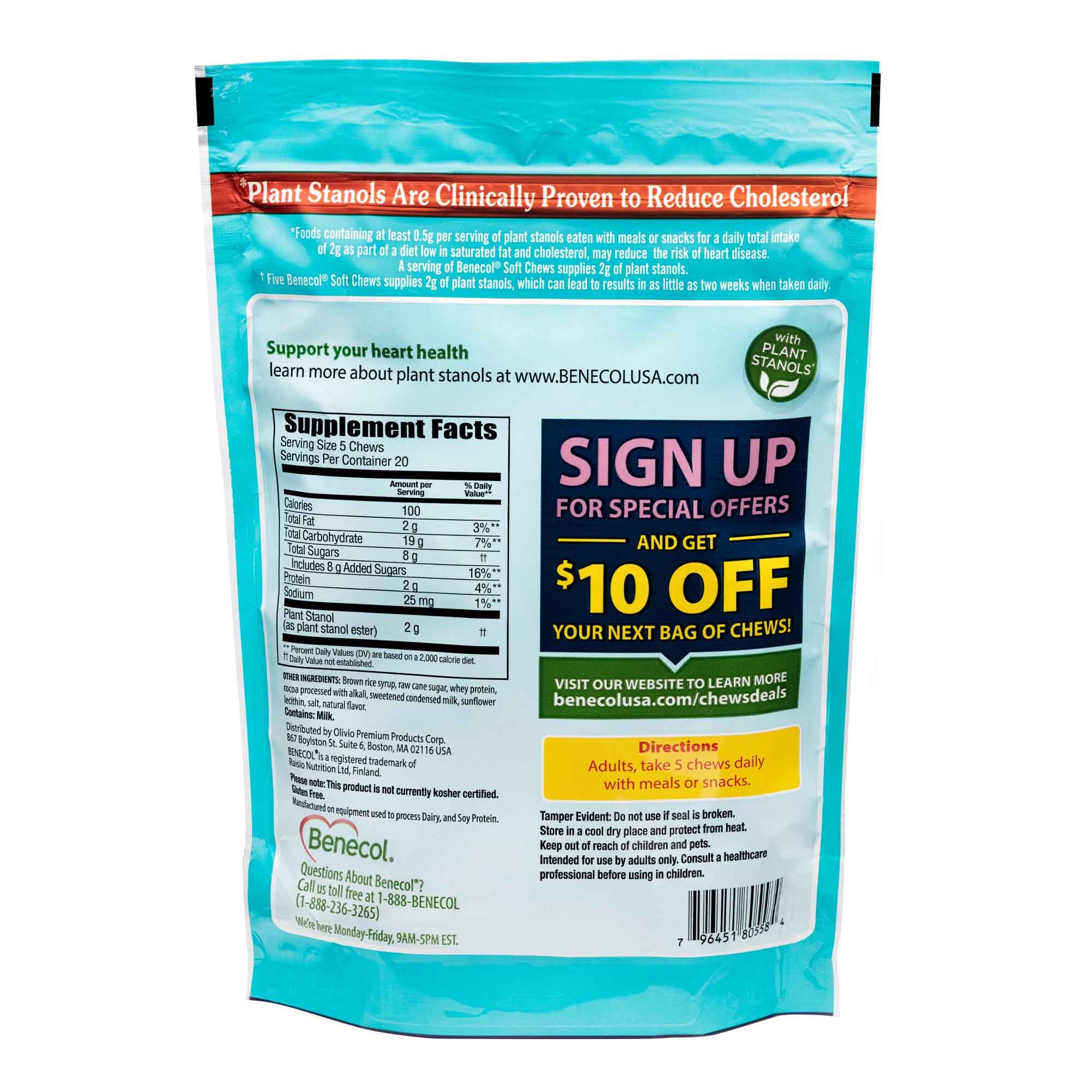 Plant stanols concept for cholesterol support