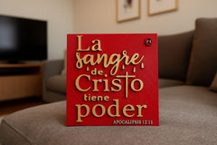 plaque cristiana decoracion interior recordatorio de fe