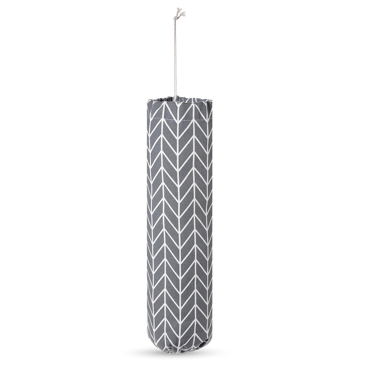 Plastic Bag Holder gray wall mount in kitchen