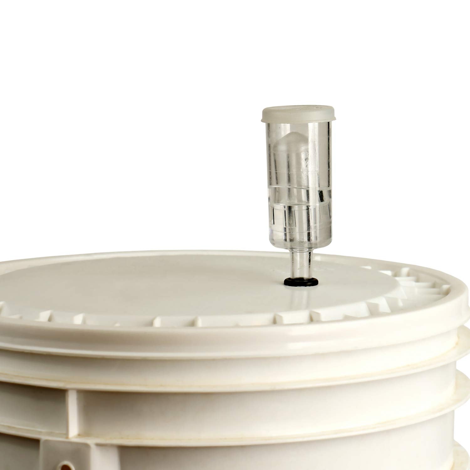 Airlock grommet for beer and wine fermentation applications